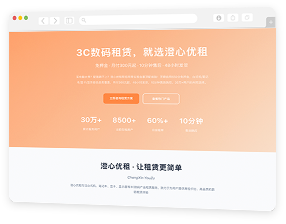 品牌官网站点案例 2